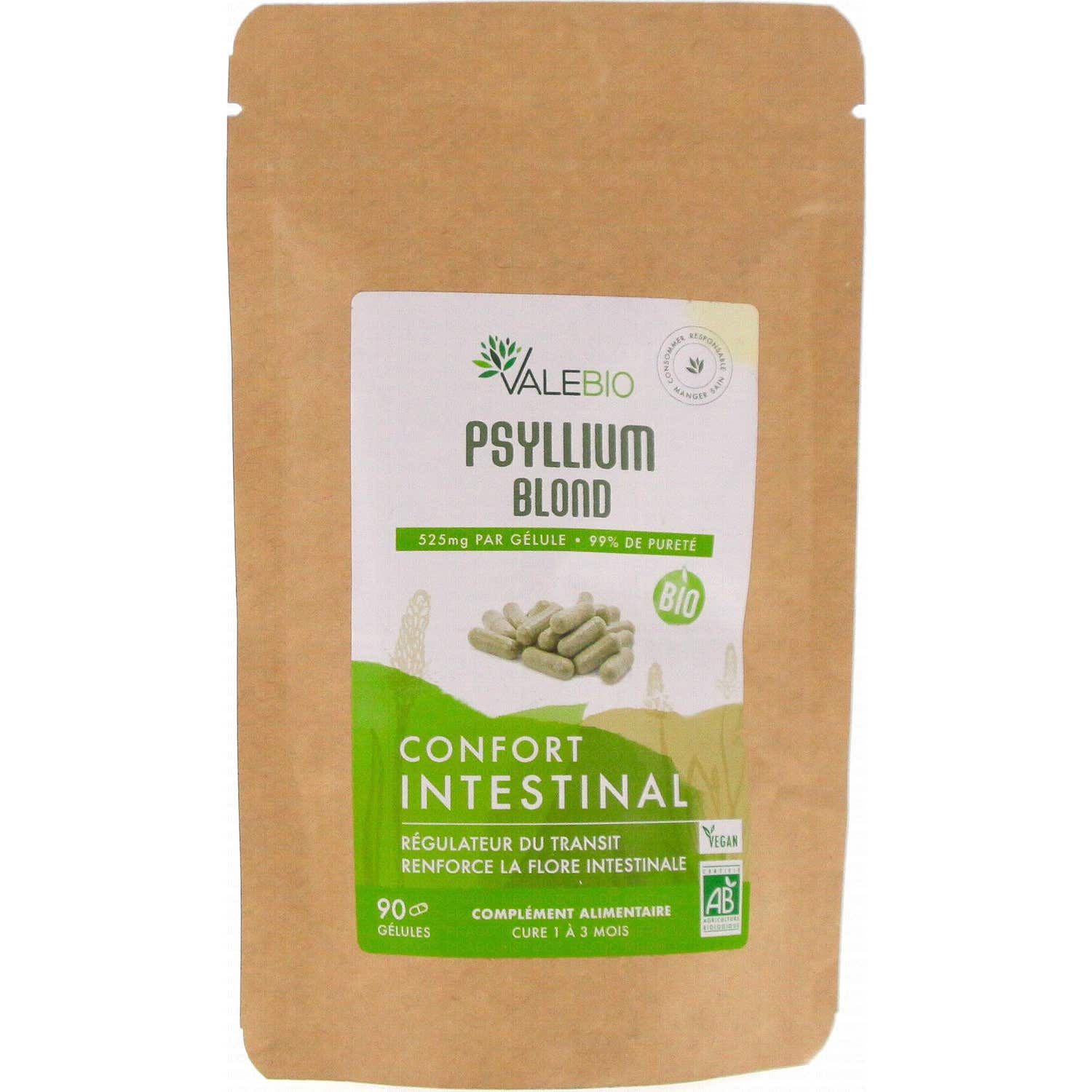 Valebio Psyllium Blond 90 Perlas