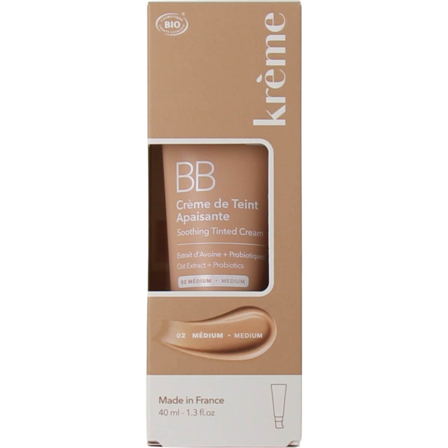 Krème BB Crema Color Calmante Medio Bio 40 ml