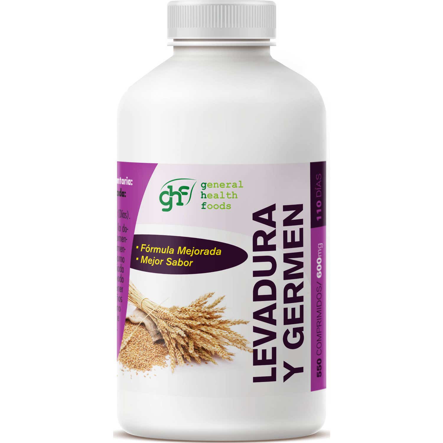 GHF levadura de germen 600mg 550comp