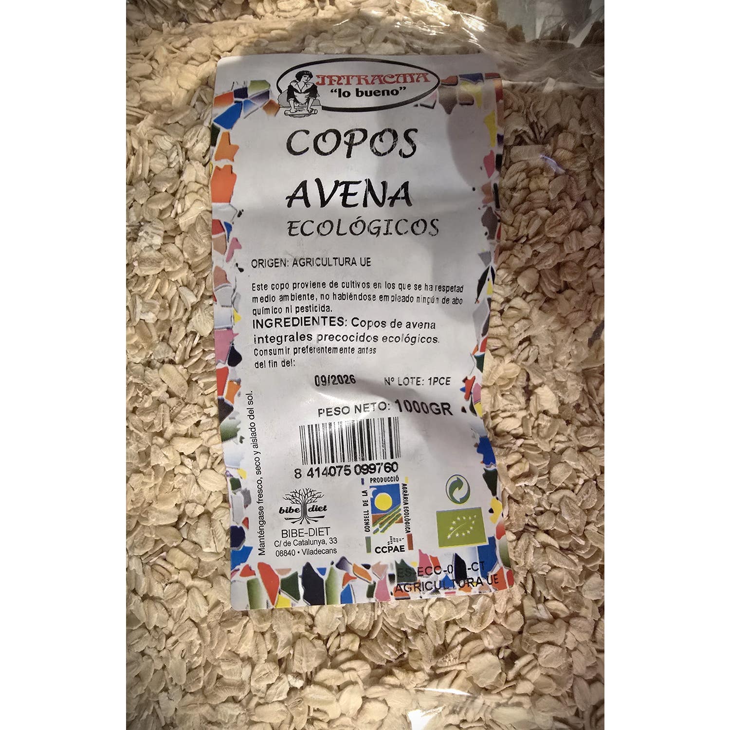 Intracma Copos Avena Eco 1000g