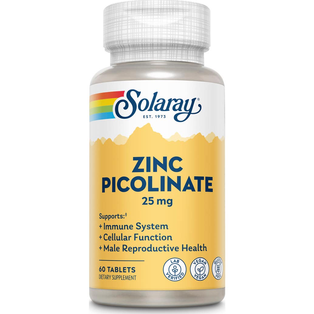 Solaray Zinc Picolinato 60 Vcaps