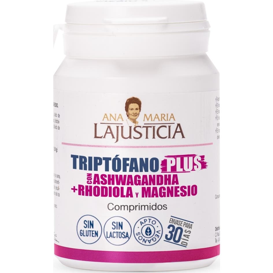 Ana Maria Lajusticia Triptófano Plus con Ashwagandha + Rhodiola y Magnesio 60comp