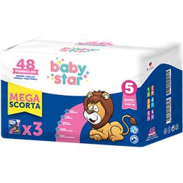 Farvima Baby Star Tripack Pañales T 5 12-25 kg 48 uds