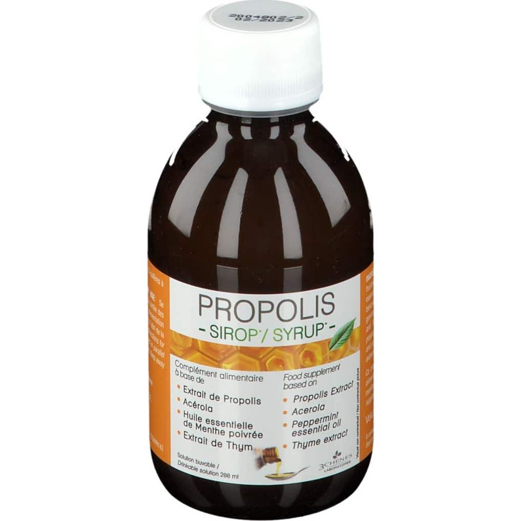3Propolis Jarabe Bienestar y Protección Respiratoria Canales de Propóleo 200ml