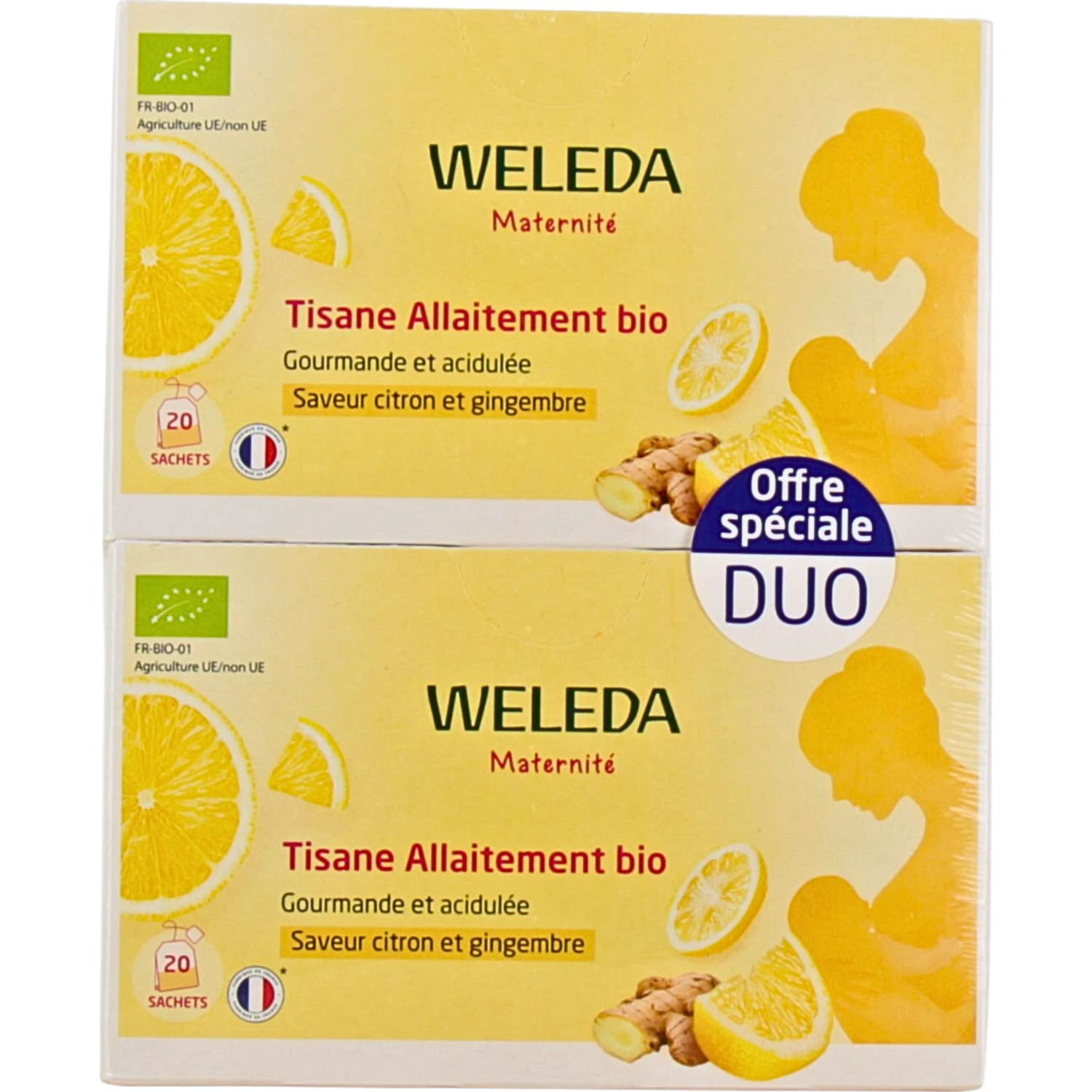Weleda Infusión Lactancia Bio Limón Jengibre 2x20 Sobres