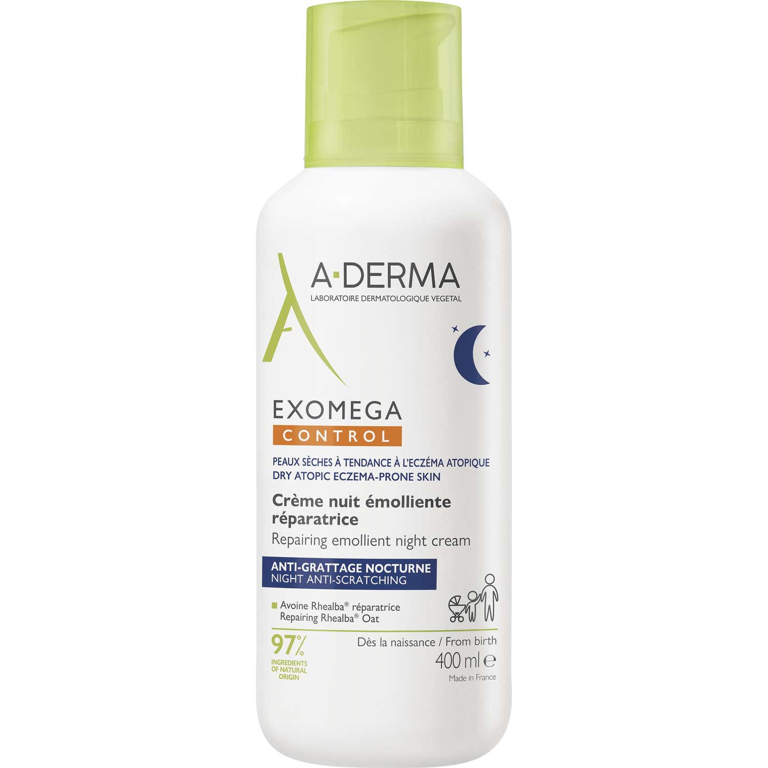 A-Derma Exomega Crema de Noche Reparadora 400ml