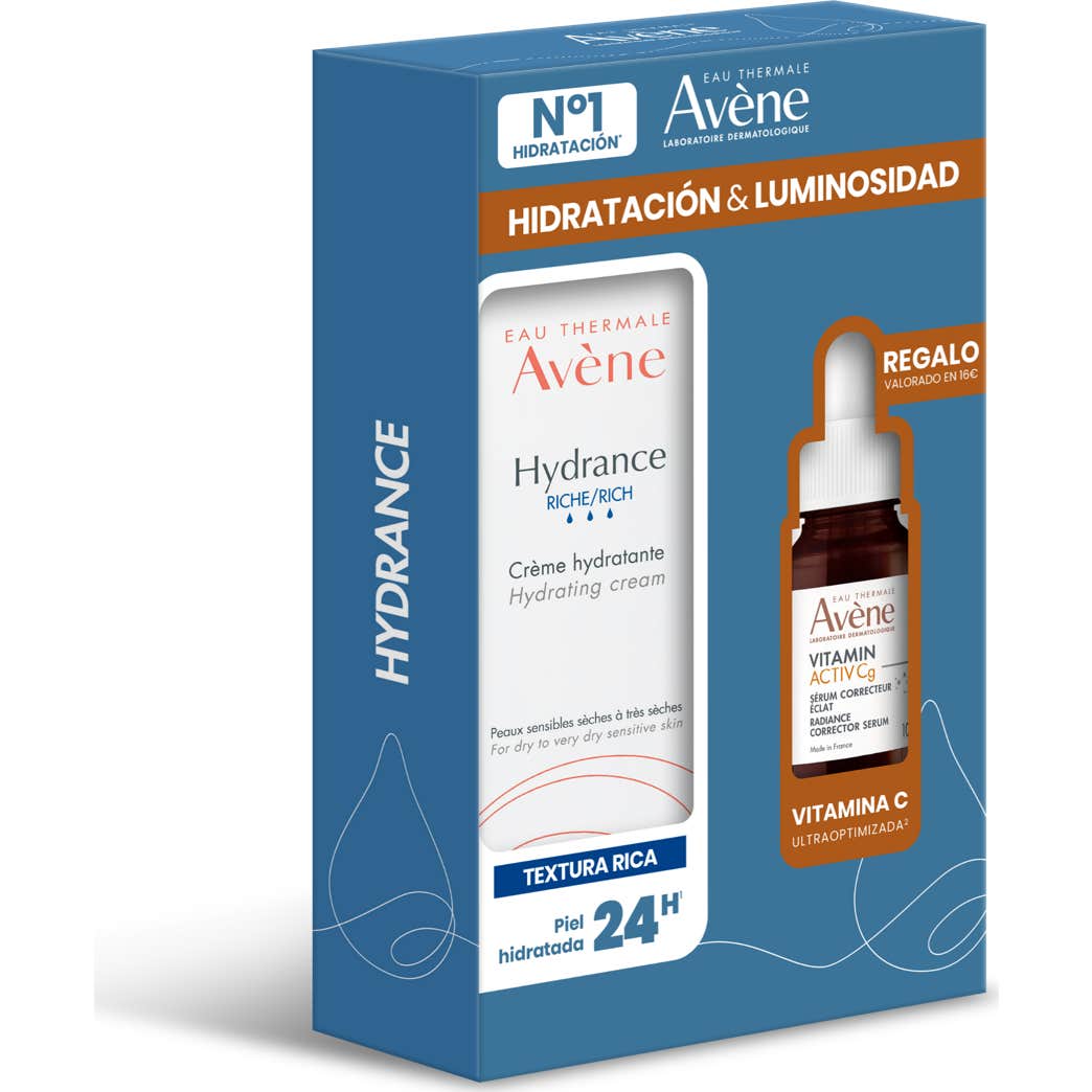 Avène Pack Hydrance Crema Hidratante Rica 40ml + Sérum Vitamin Activ Cg 10ml
