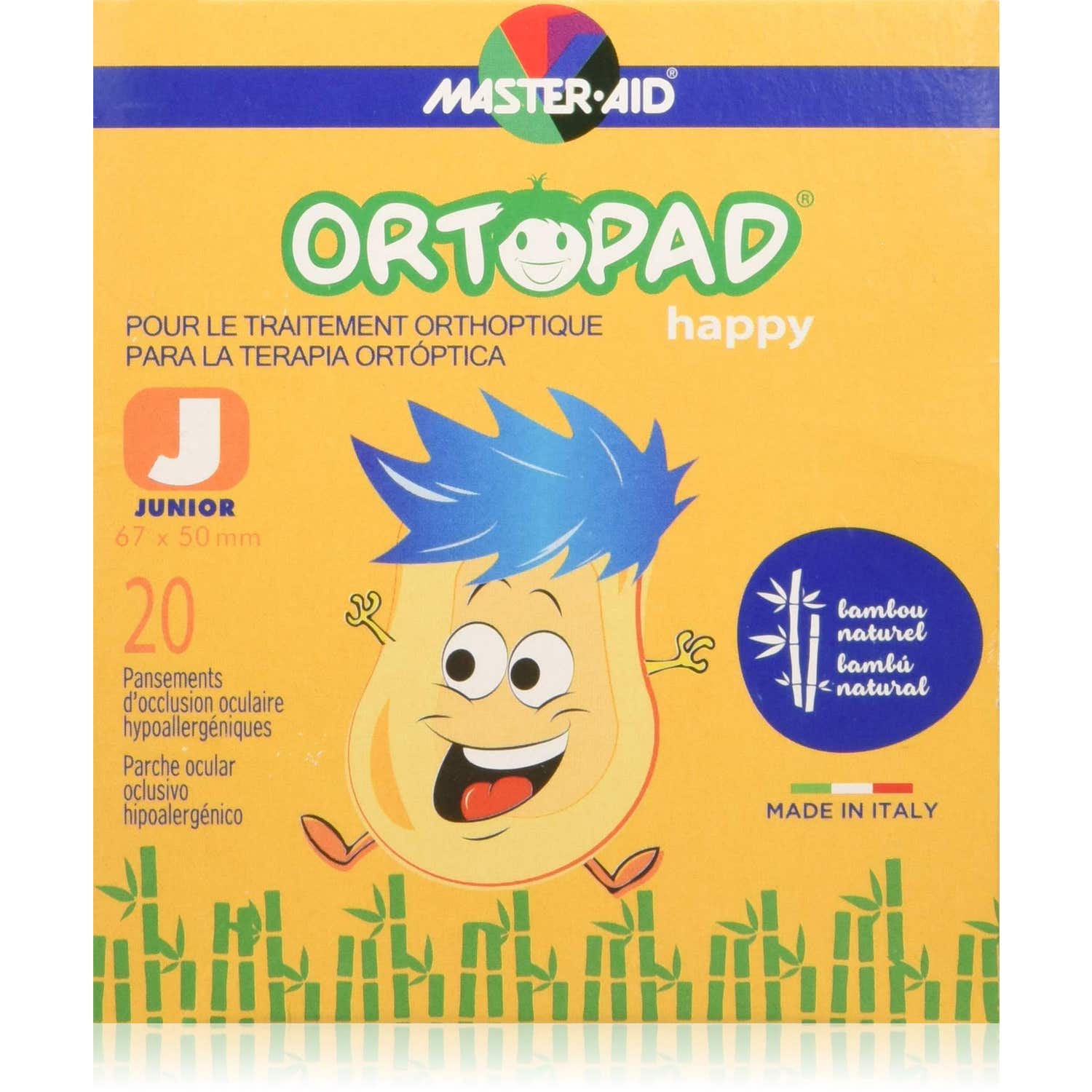 Ortopad® Happy parche ocular junior 20uds