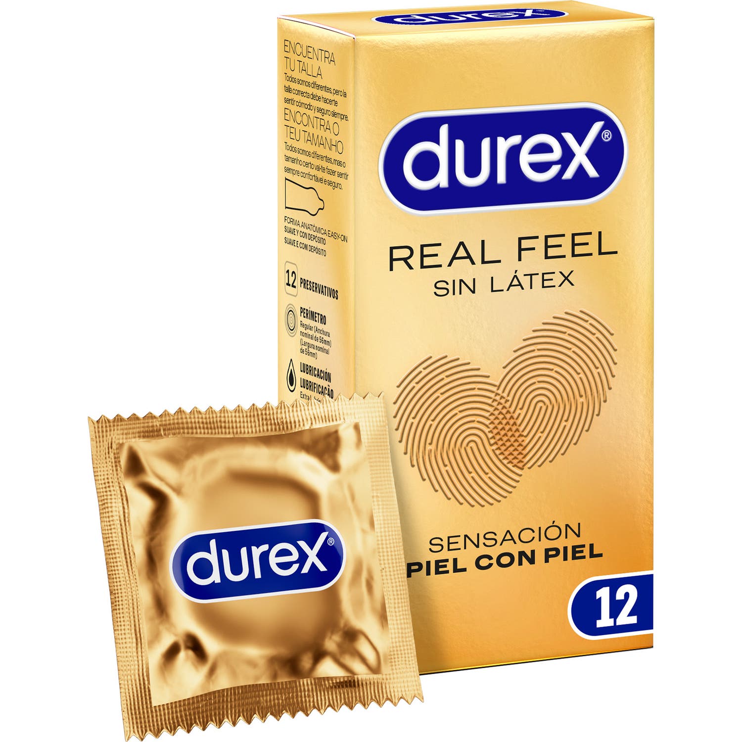 Durex Real Feel Preservativos 12uds