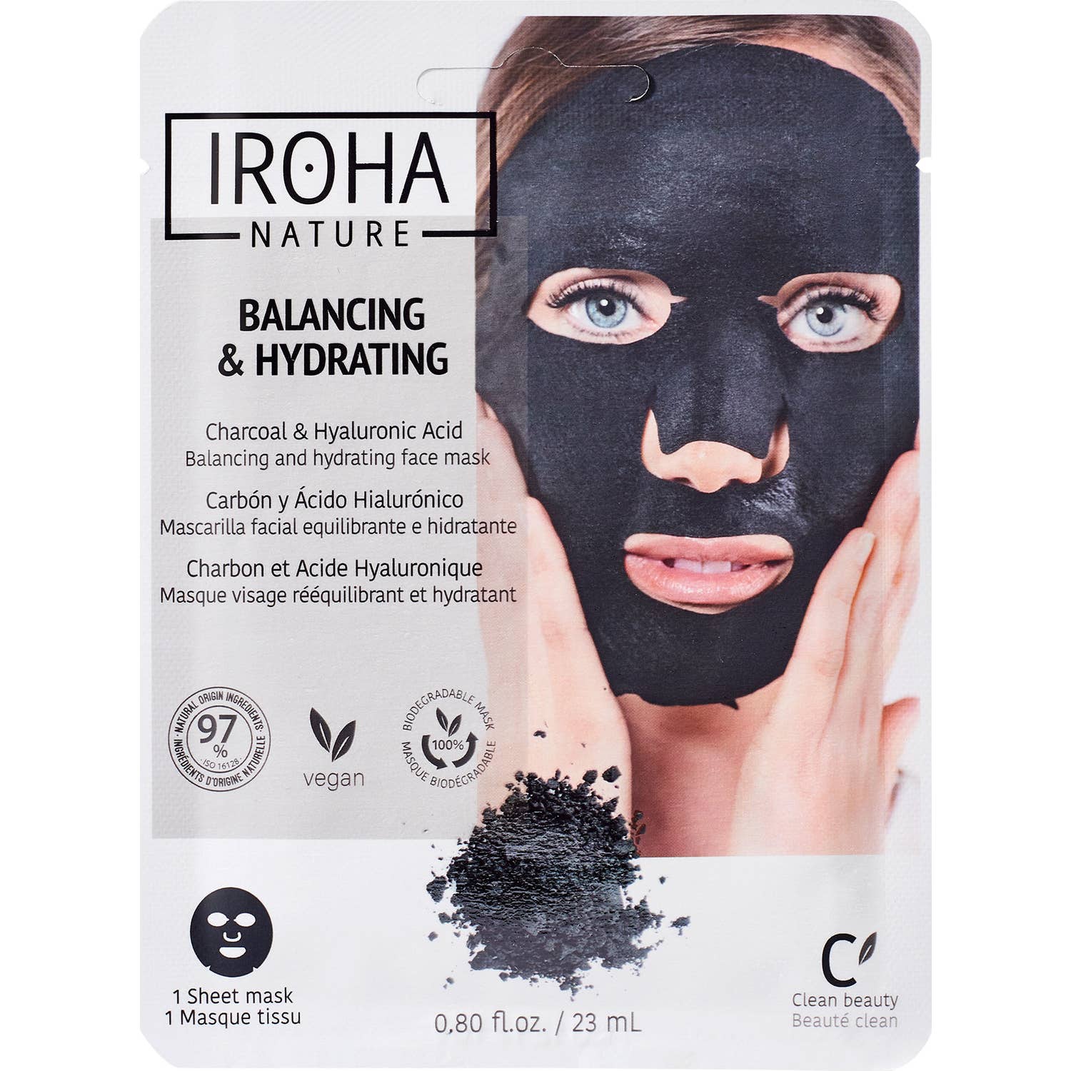 Iroha Nature Mascarilla Peel Off Detox Carbón 20ml
