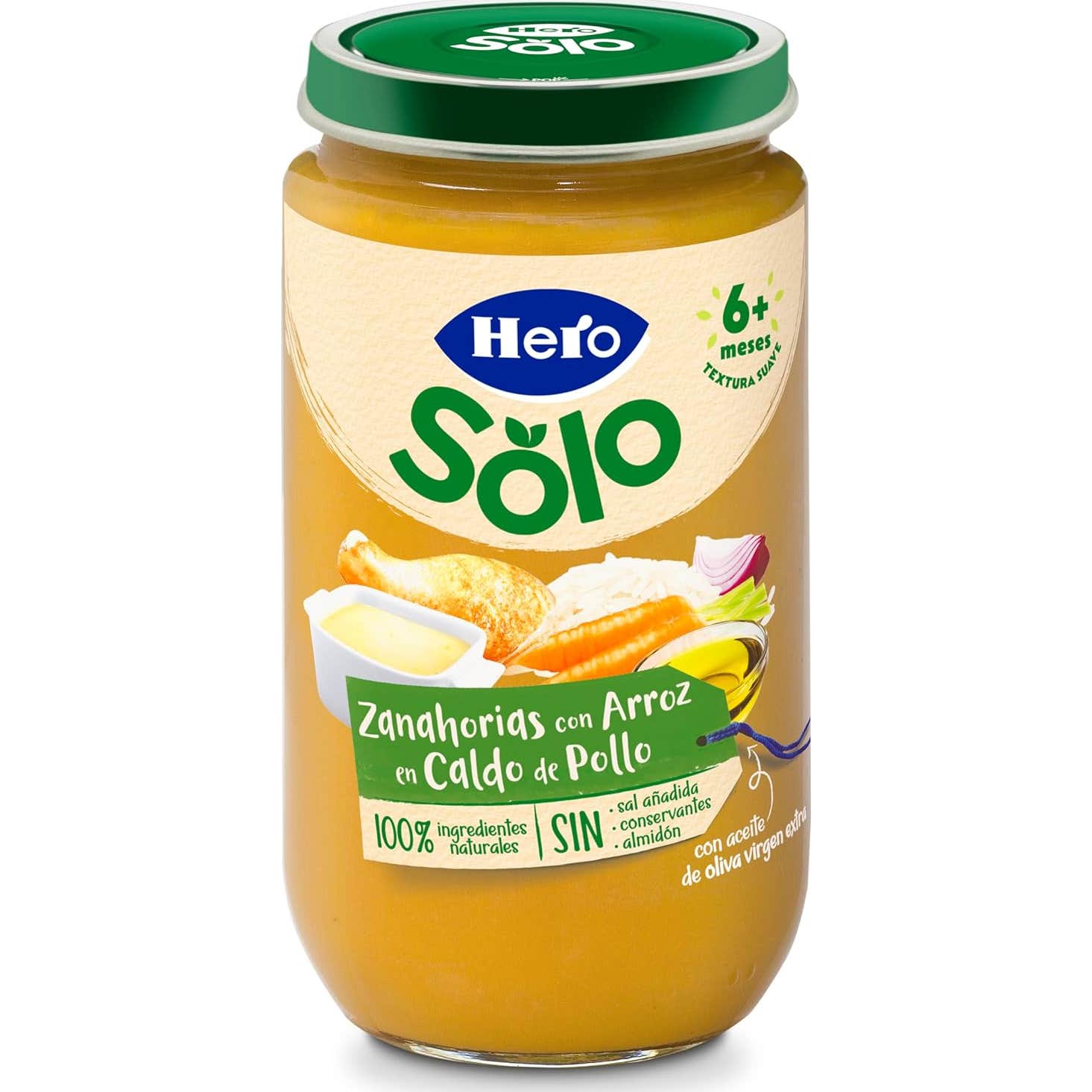 Hero Baby Zanahorias con Arroz en Caldito Pollo 235 gr