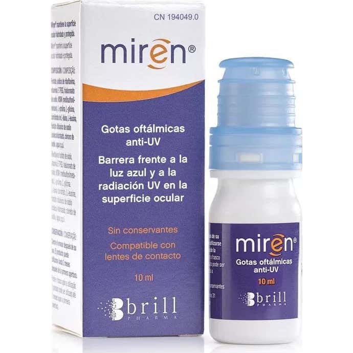 Brill Azul Miren Gotas Oftálmicas Anti Uv 10Ml