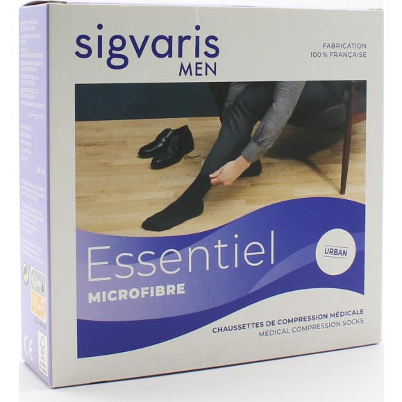 Sigvaris Men Essentiel Microfibra 2 Calcetín Marino MN 1 Par