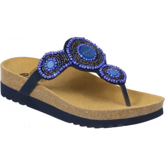 Scholl Zarina Sandalia Bioprint Azul Talla 37 1 Par