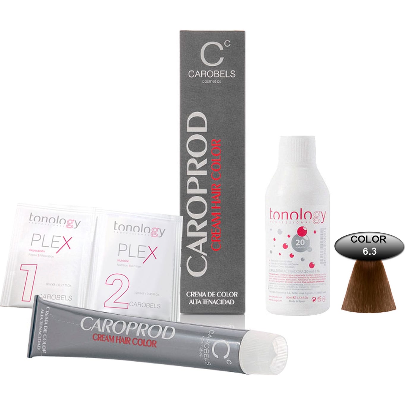 Caroprod Tinte de Pelo Nº 6.3 Rubio Oscuro Dorado 60ml