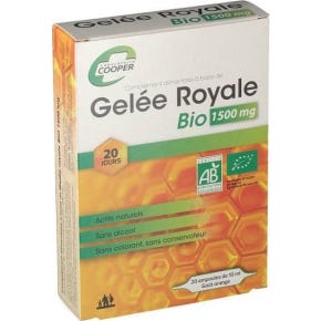 Jalea Real de Cobre Orgánica 1500mg 20 ampollas