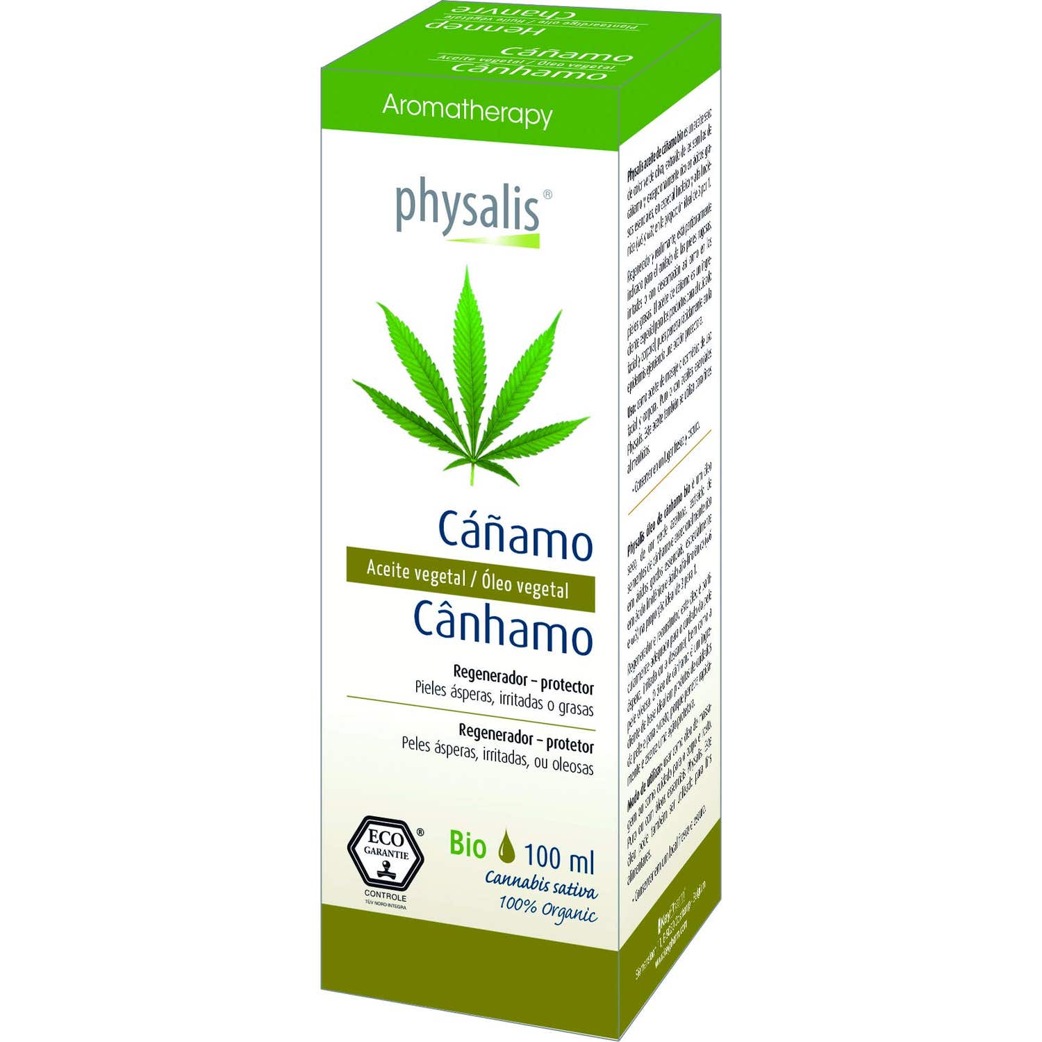 Physalis Aceite Vegetal de Cáñamo Bio 100ml