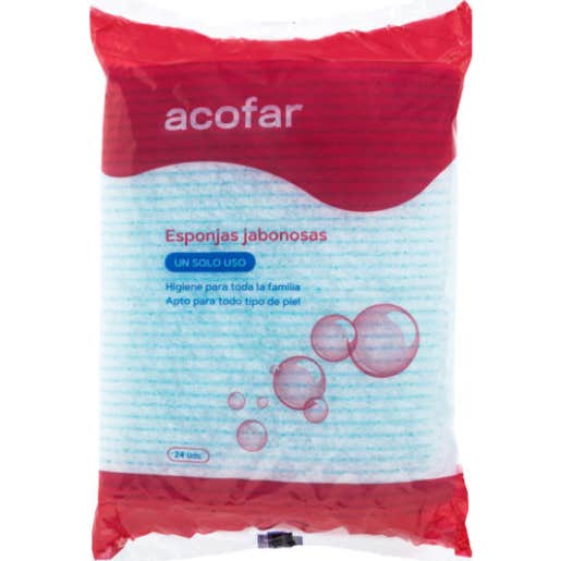 Acofar Esponjas Enjabonadas Desechables 24 uds