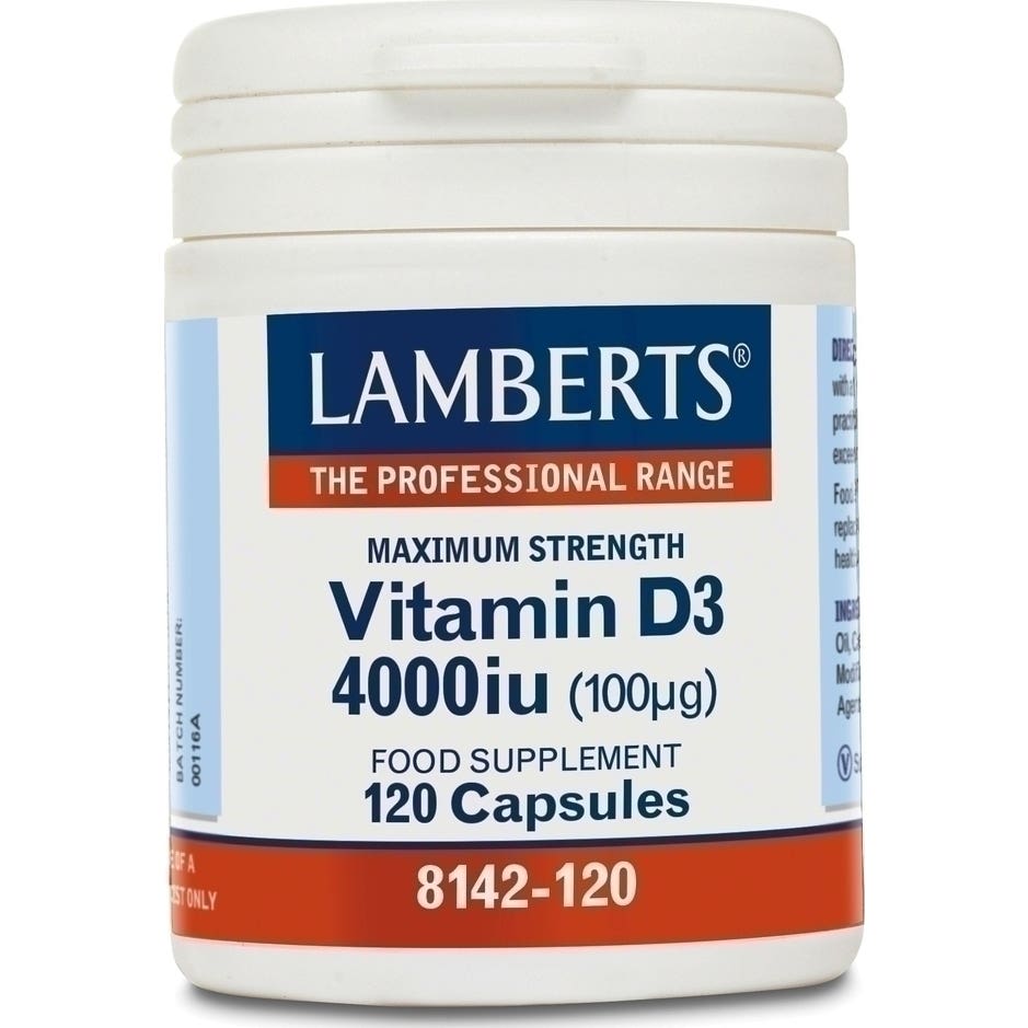 Lamberts Vitamina D3 4000 Ui 100Μg 120 Comp