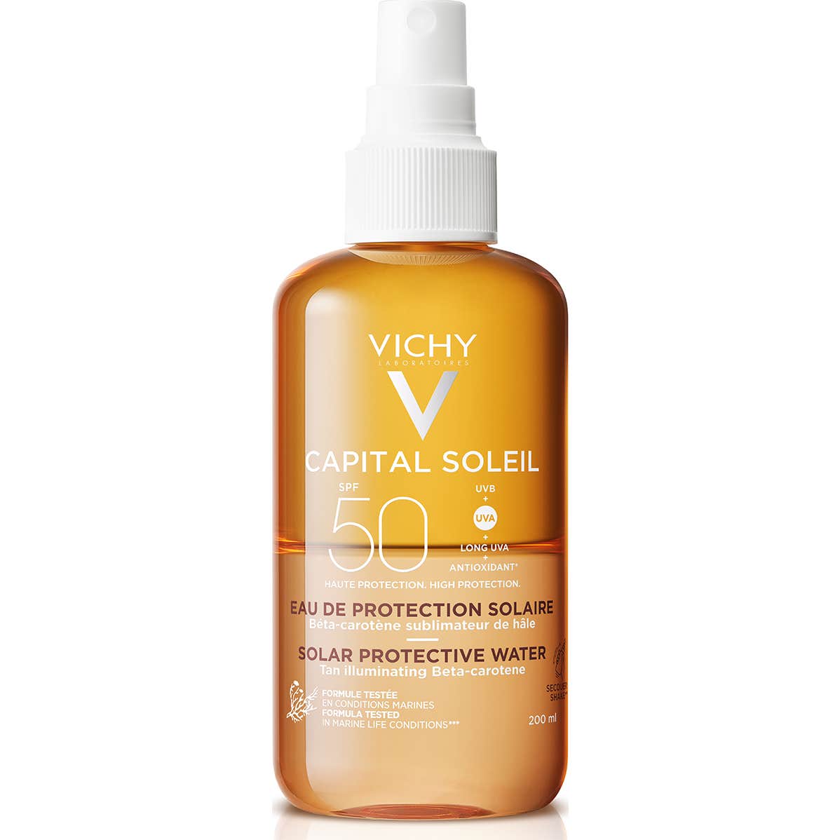 Vichy Capital Soleil Agua Solar Protectora Luminosidad SPF50 200ml