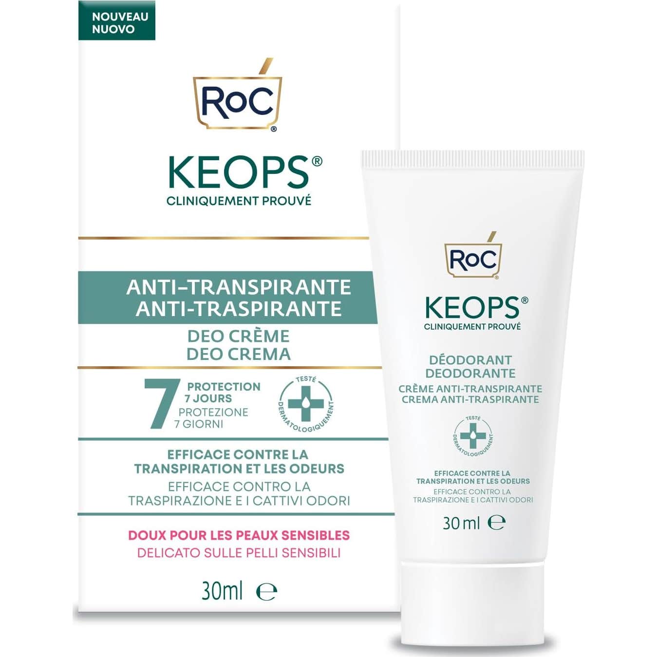 Keops Desodorante Crema Anti-Transpirante 30 ml