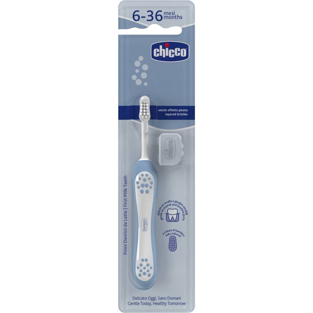 Chicco Cepillo Dental Primeros Dientes 6-36M Azul 1ud