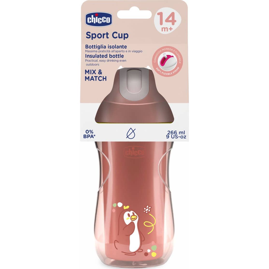 Chicco Vaso Sport Térmico 14M+ Rosa 200ml