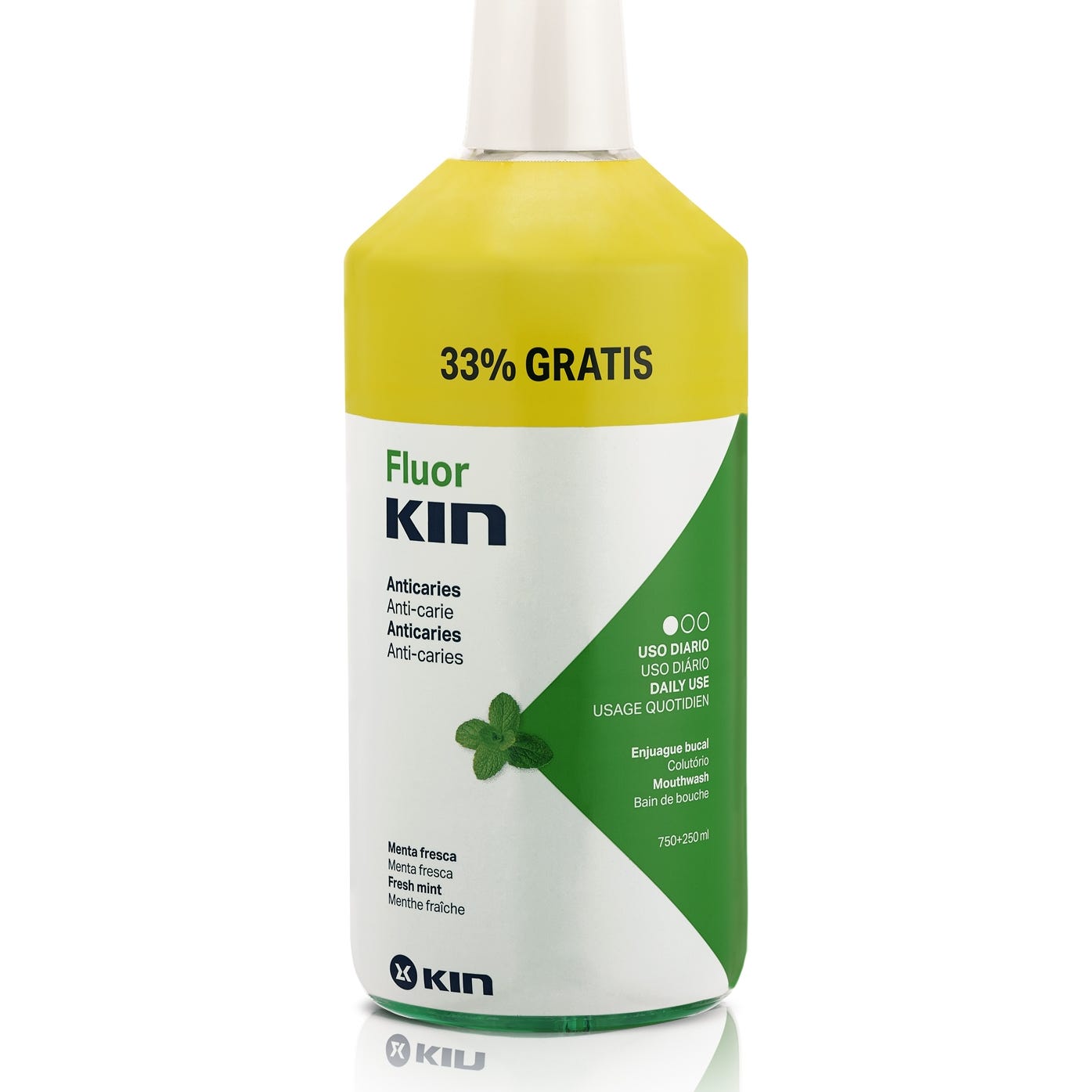 Kin Fluor enjuague bucal diario 750ml+250ml