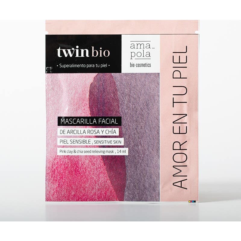 Amapola Biocosmetics Twin Bio Mascarilla Arcila Rosa y Chia 14 ml