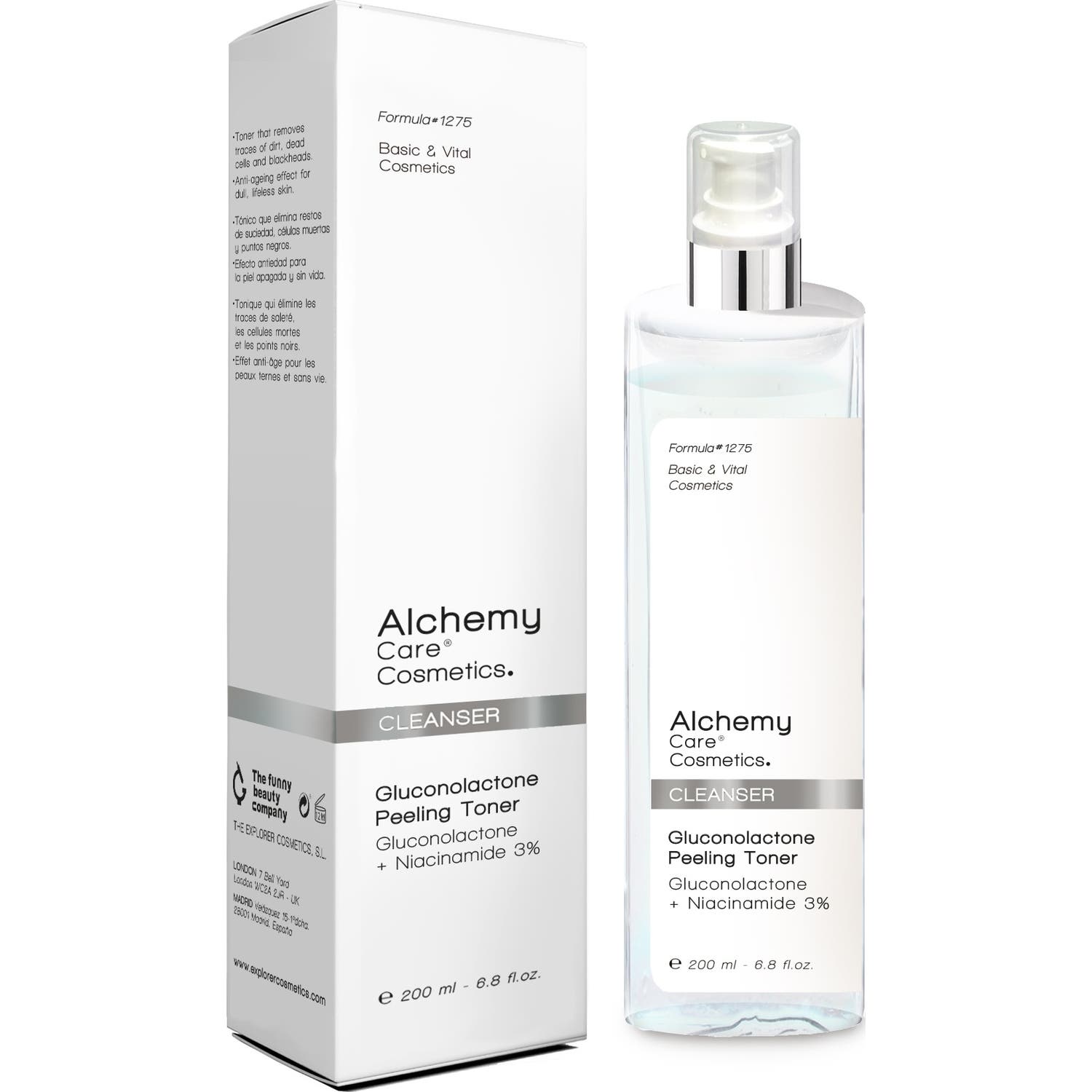 Cosmetic Alchemy Cleanser Gluconolactone Peeling Tónico Facial 200ml
