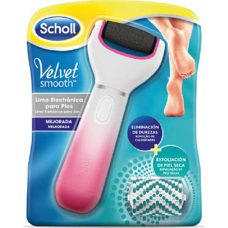 Scholl Velvet Smooth Lima Electronica Con Recamb Rosa