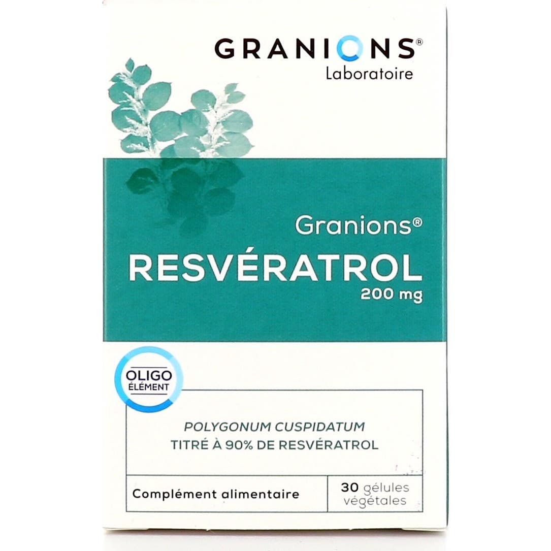 GRANIONS RESVERATROL 200 Mg Caja de 30 glóbulos