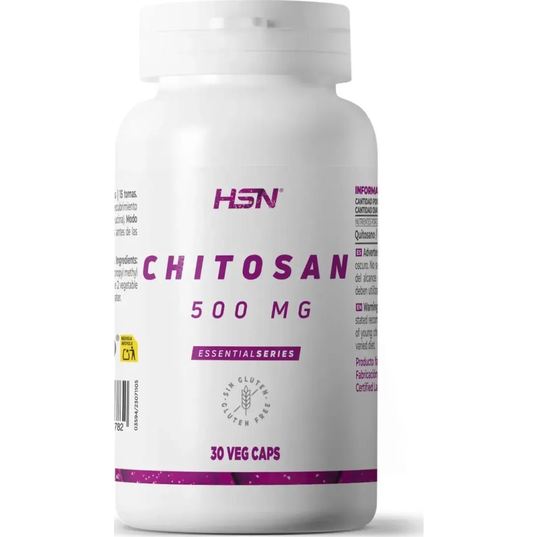 HSN Chitosán 500mg 30vcaps