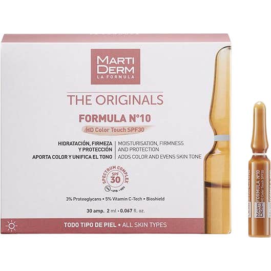 Martiderm® Fórmula Nº10 HD Color Touch SPF30 10 Ampollas