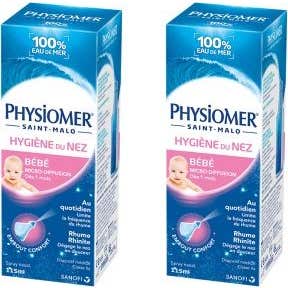 Physiomer Hygiène du Nez Bébé 2x115 ml