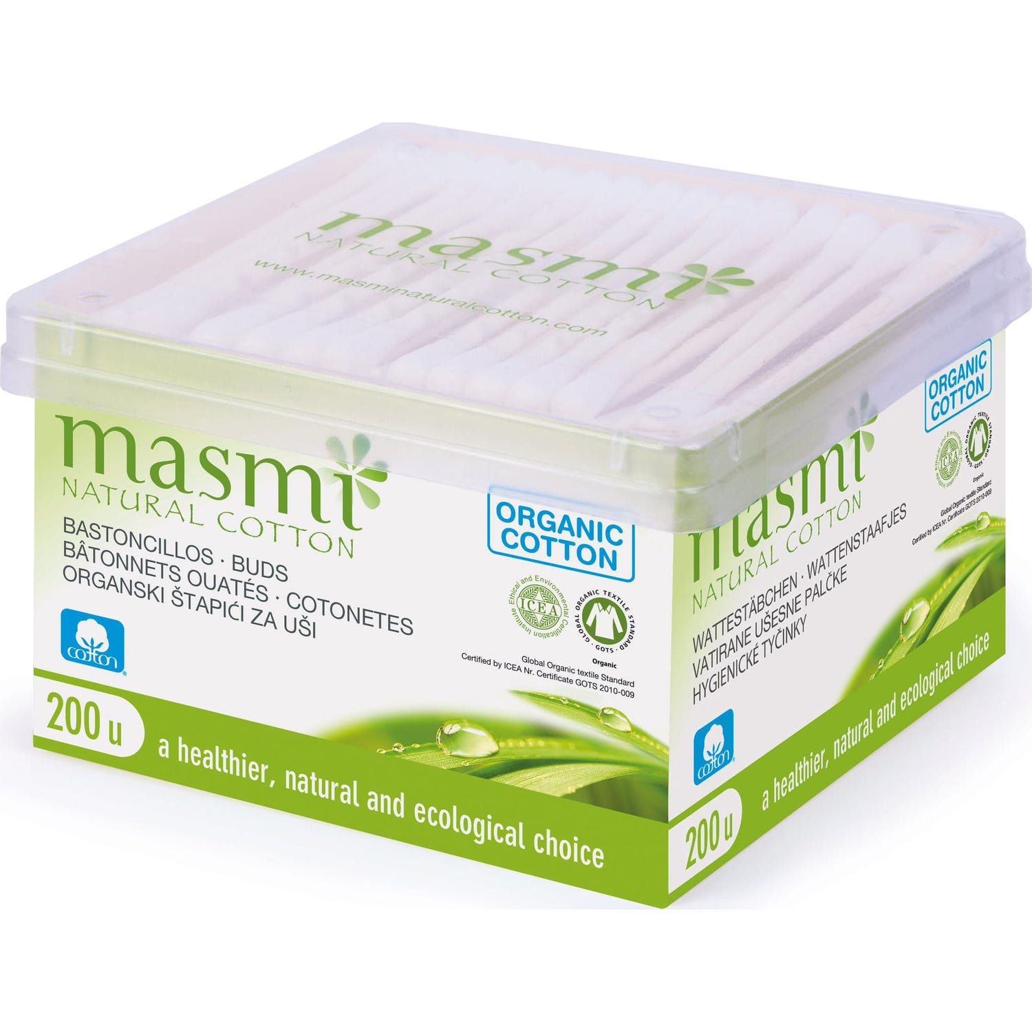 Masmi Bastoncillo Ecológico 200uds