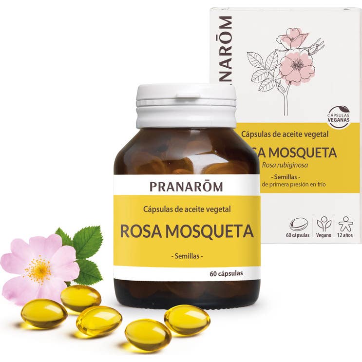 Pranarôm Cápsulas de Aceite Vegetal Rosa Mosqueta 60caps