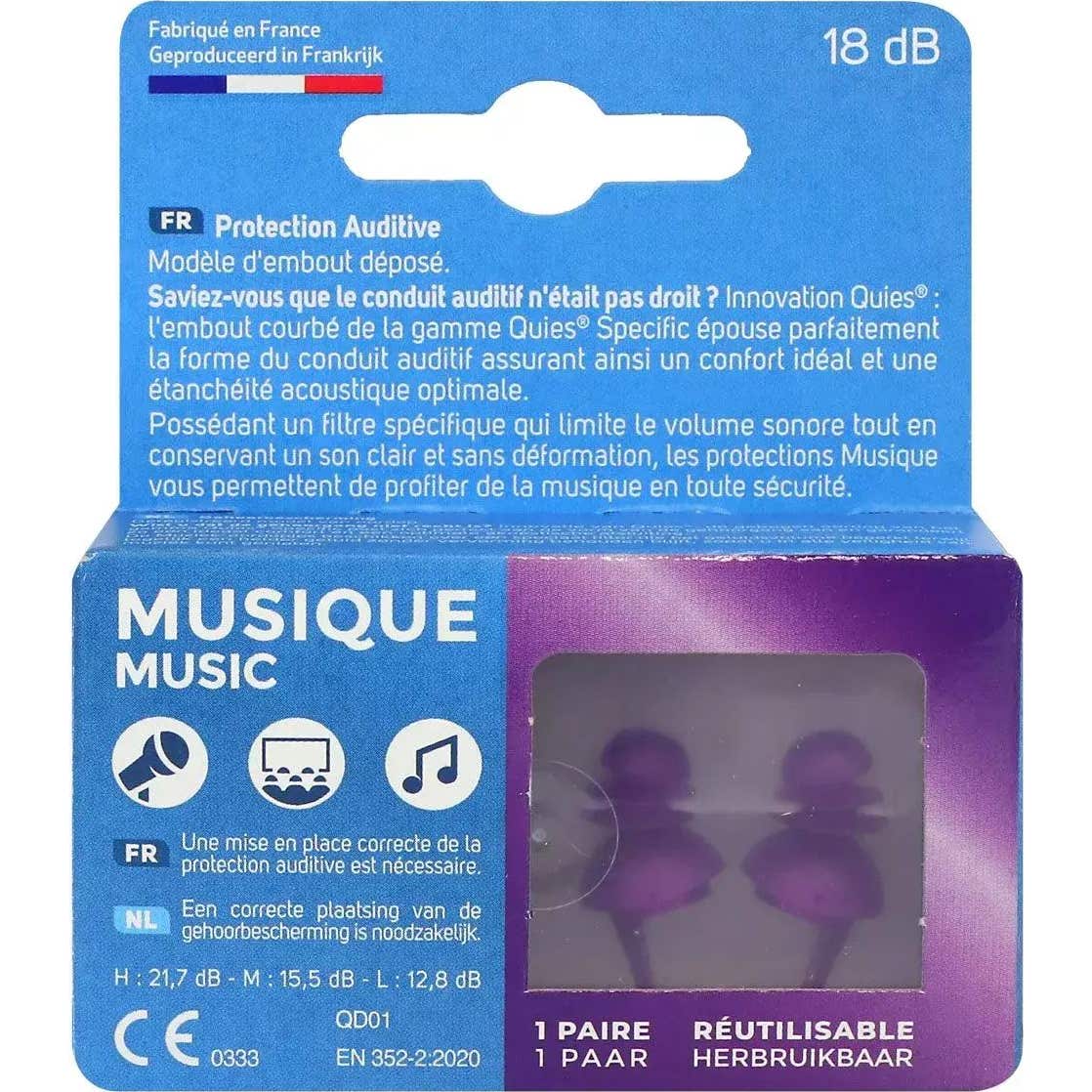 Quies Specific Protección Auditiva Music 2uds