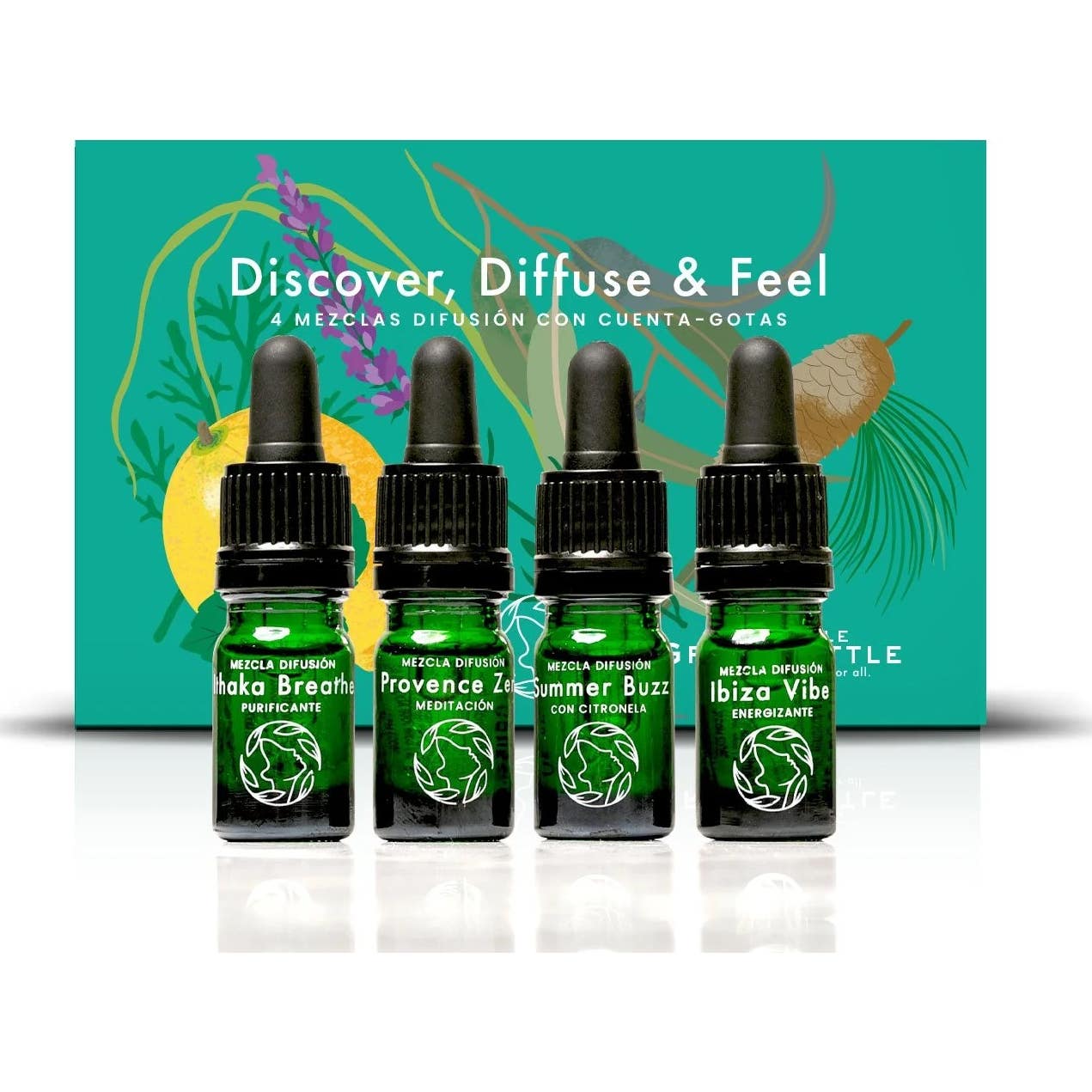 The Little Green Bottle Kit Discover, Diffuse & Feel Mix