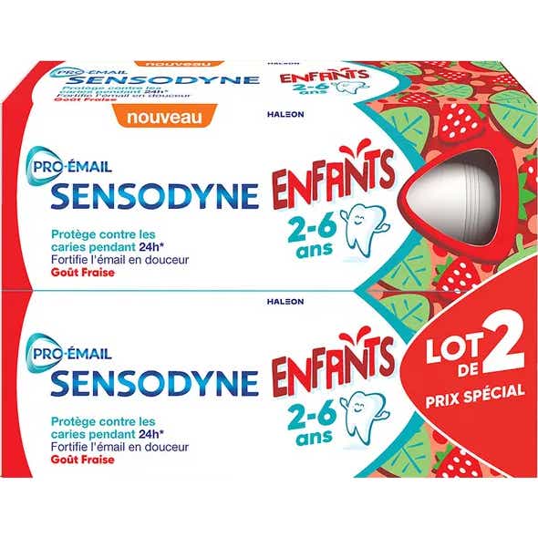 Sensodyne Pack Pro-Email Dentífrico Infantil 2-6 Años 2x50 ml
