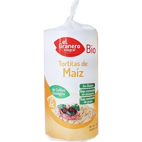 El granero Integral Tortitas Maíz Sin gluten Eco 130 g