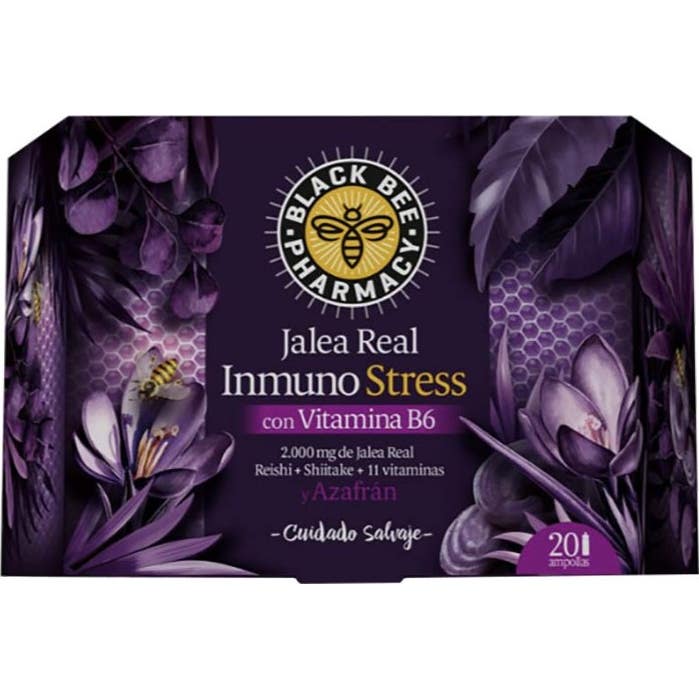 Black Bee Jalea Real Inmuno Stress con 20 ampollas