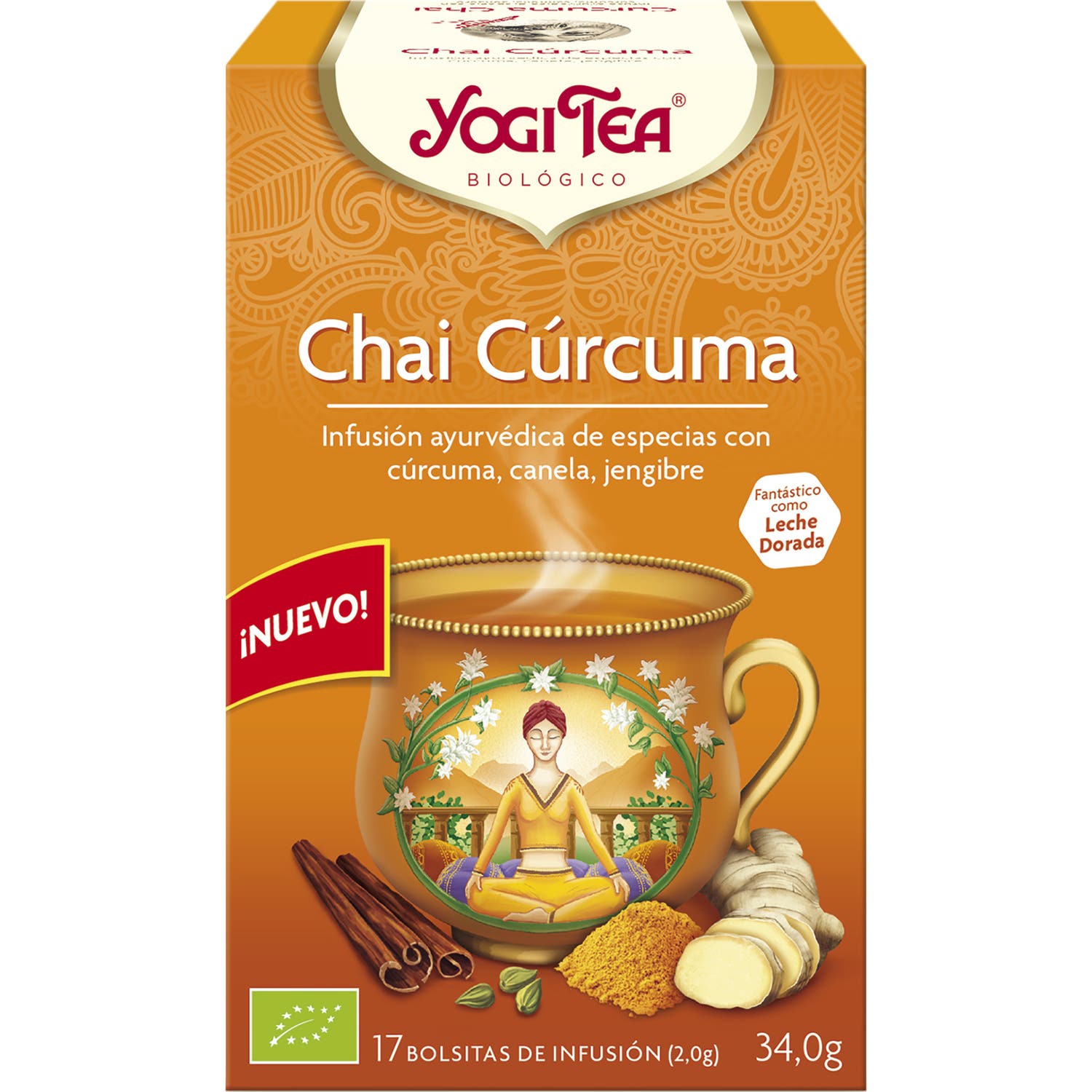 Yogi Tea Chai Cúrcuma 17 Bolsitas