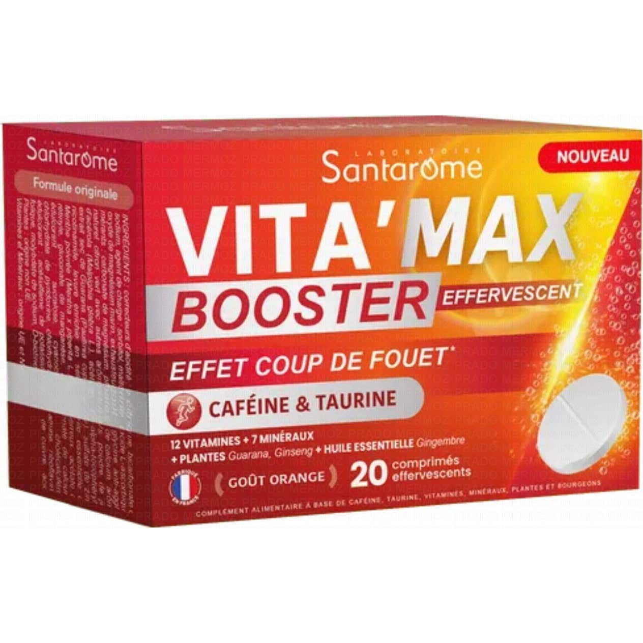'Santarome Vita''Max Booster Effervescent Orange 20 Comprimés'