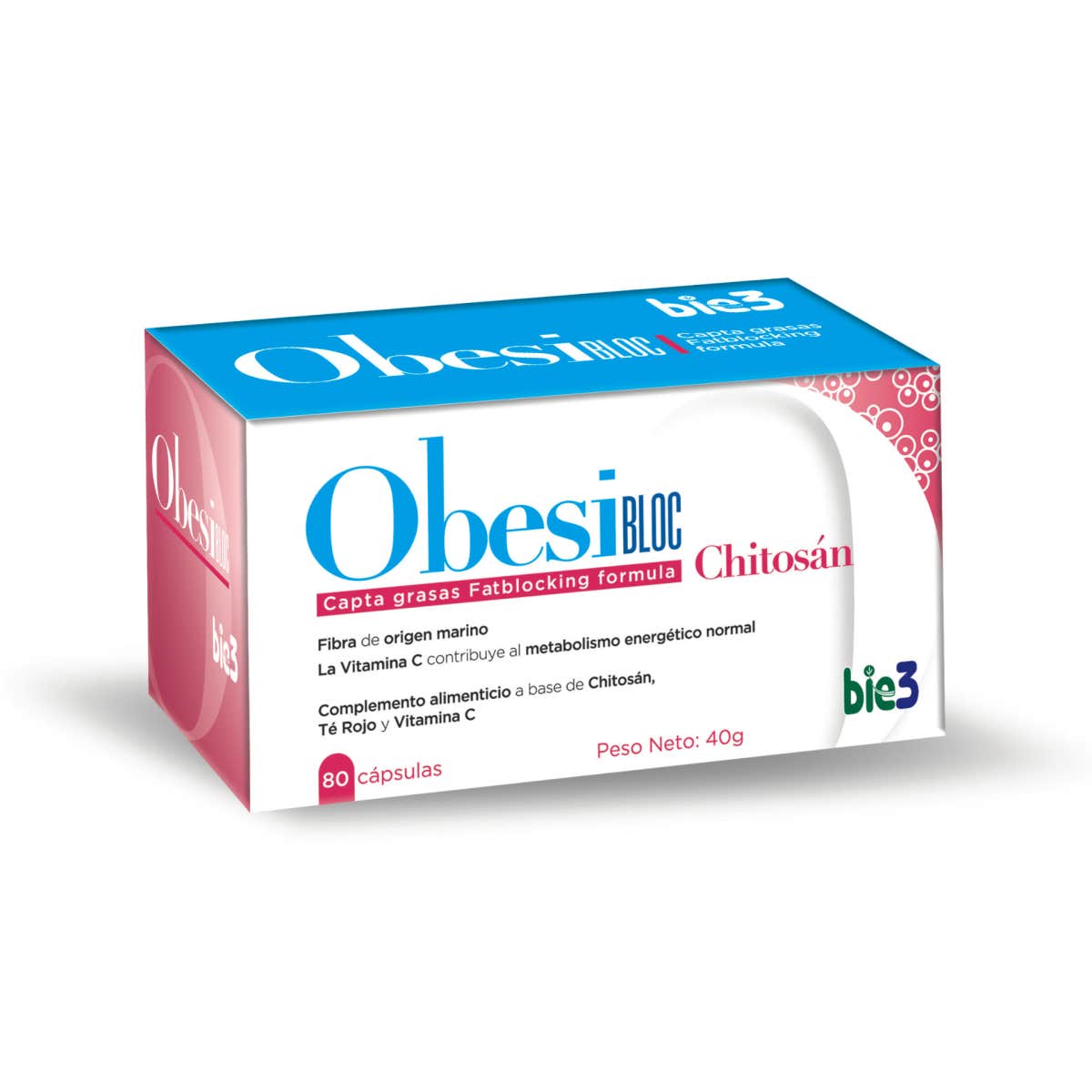 Bie3 ObesiBLOC Chitosán 80caps