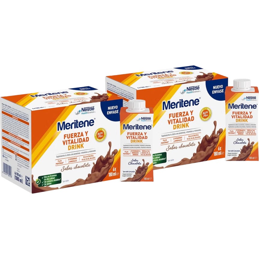 Meritene Fuerza y Vitalidad Drink Chocolate 24x180 ml