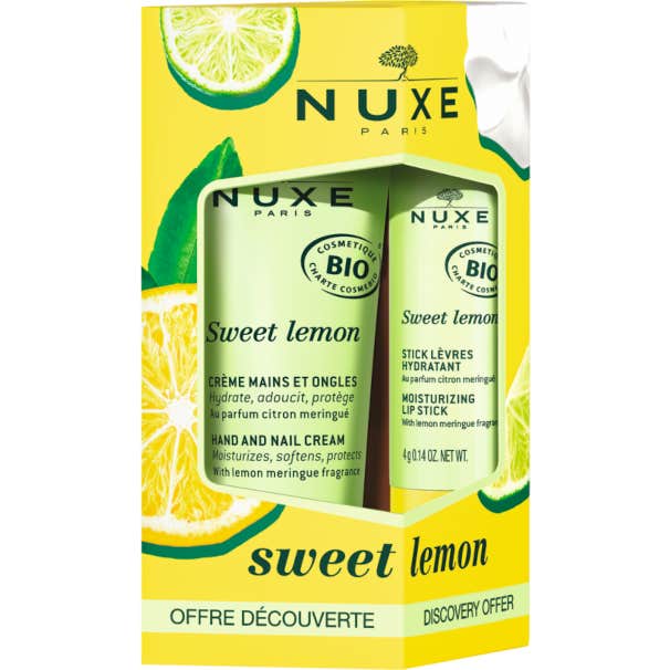 Nuxe Sweet Lemon Crema Manos y Uñas 30 ml + Stick de Labios 4 g