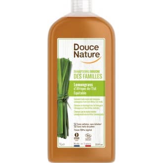 Douce Nature Champú gel Lemongrass Citronela Bio 1 L