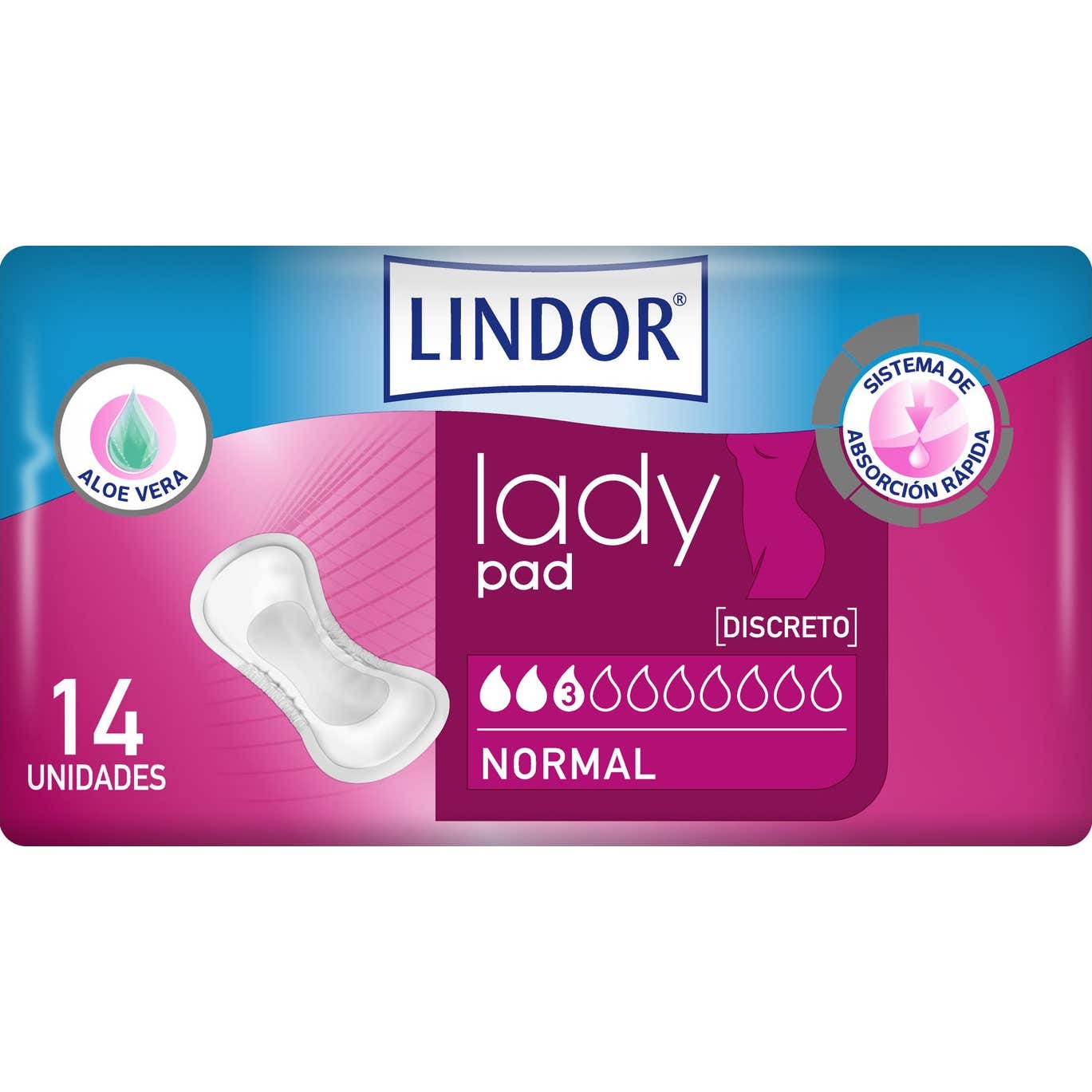Lindor Absorbente Incontinencia Ligera Activa T- Extra 14uds