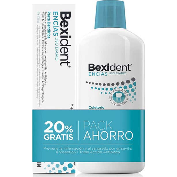 ISDIN Bexident Encías Pack Pasta Dental 125ml + Colutorio 500ml